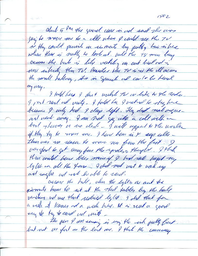 Dr John WorldPeace 2008 Prison Journal